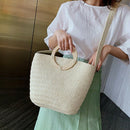 Popular Women's Straw Bag Paper Shoulders Hand-Woven Bag Holiday Woven Bag