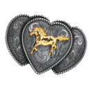 Western Cowboy Style Replacement Belt Buckle Horse Engraving For Men Gentlemen