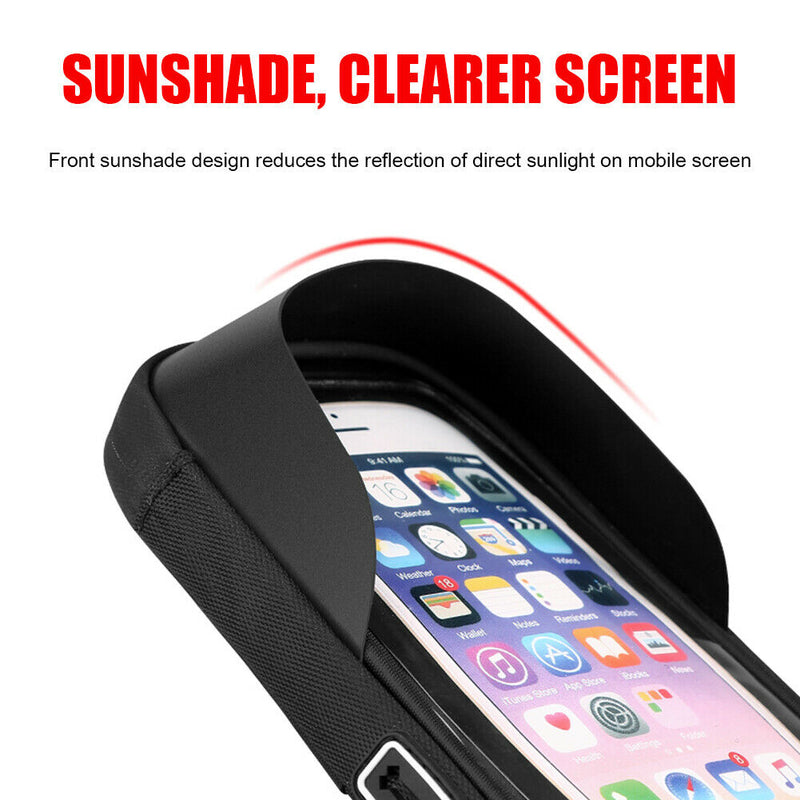 Waterproof Motorcycle Moped Handlebar Touch Screen Bag Phone Stand Holder Case