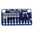 ADS1115 4 Channel 16 Bit I2C ADC Module with Pro Gain Amplifier for Arduino