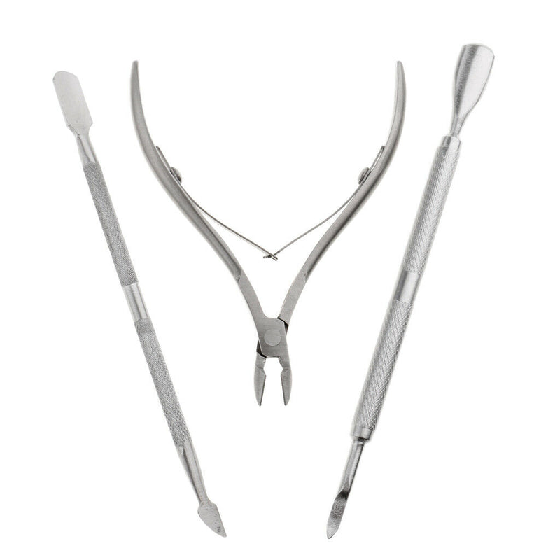 Nail Cuticle Nipper Spoon Pusher Remover Cutter Trimmer for Nail Art