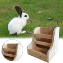 Rabbit Totoro Guinea Pig Hay Wooden Feeder Straw Frame Feeder Pine Cage Nat U4A3