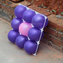10Pcs White Square 9 Grids Balloon Plastic Square Holder Stage Background L