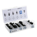 100Pcs Nylon Bumper Fasteners Fender Rivet Clips 6 Sizes Push Type Car Retainer
