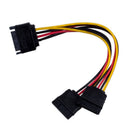 SATA Power Y Splitter Cable Adapter - M/F (Power Cable) 13cm. New Kit
