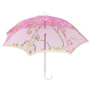 Wedding Rose Red Embroider Floral Pattern Folding Mini Lace Umbrella