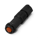 Mini Portable Torch Adjustable Zoom White Light Black LED 600LM Bike Flashlight