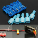 40p/Set T-Taps & Male Insulated Quik Splice Lock Wire Terminals Connectors Blue