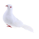 Artificial Foam Feather White Doves Birds Craft Birds Home Wedding Decor, Pack