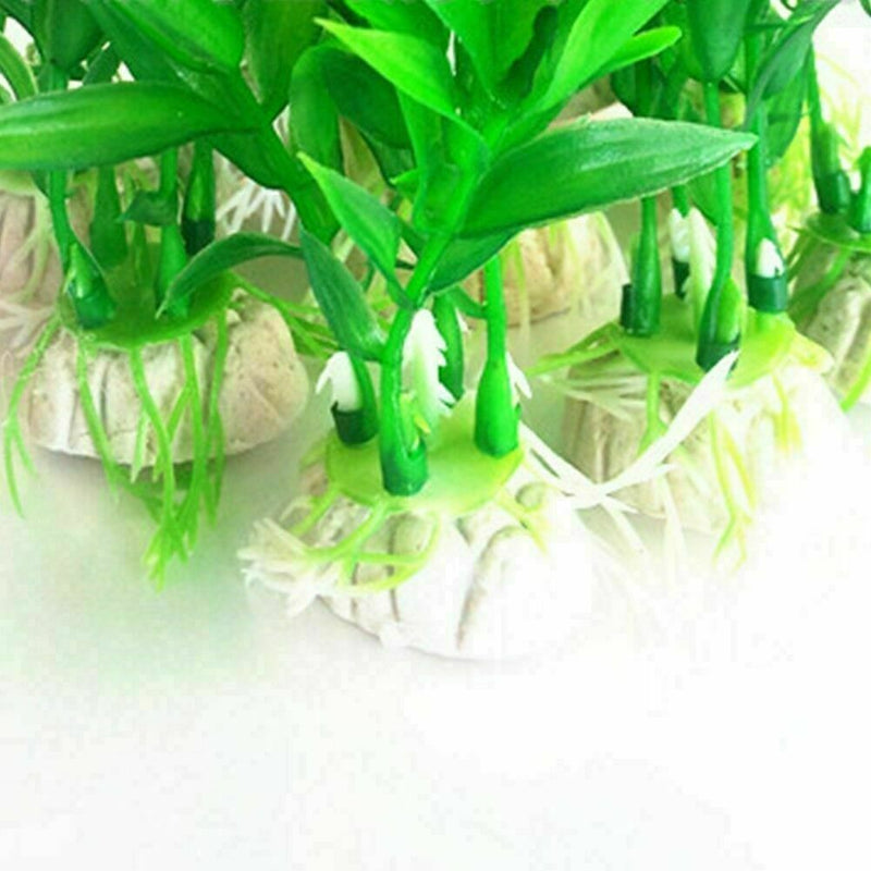 Aquarium Artificial Plant Fish Tank Aquatic Ornament Grass . Plastic Water R5O1