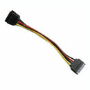 SATA Power Y Splitter Cable Adapter - M/F (Power Cable) New Kit 13cm. C5S2 B8D2