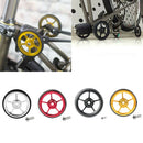 Bike Easy Wheels 6cm for Brompton Cycle Modified Refit Components Black