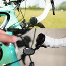 Universal Handle Bar End Glass Rear View Mirror Handle Grip Fr Road Bike Bicycle