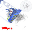 100Pcs/bag Fishing lure 14mm Fishing Spiral Fishing Bait Steel Fishing SpringME