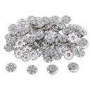 100pcs 21mm Metal Snap Buttons Fastener for DIY Clothes Jacket Jeans Belts