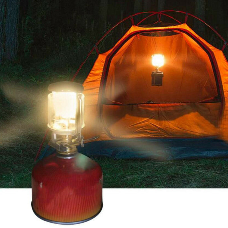 Gas Lantern Hiking Fuel Lamp Warm Picnic Compact Backpacking Heater Gear