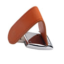 PU-Leather Clamshell Flash Drive Memory Stick Storage Thumb for Computer Brown