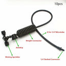 10Pcs Cross Fogger Misting Sprinkler Assemblies Four Ways Fog Nozzles Spray