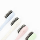 4X Wheat Straw Bamboo Charcoal Soft Toothbrush Hygiene Eco-Friendly Oral Clea FT