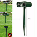 Outdoor Solar Ultrasonic Pest Animal Repeller Garden Cat Dog Bird PIR Repell  J_