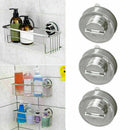 Stainless Bathroom Sucker Shelf Shower Caddy Storage Holder B4U6 Rack-Organ D8E7