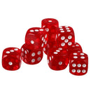 Pack of 20pcs Six Sided D6 Dice for D&D TRPG MTG Party Casino Board Game Red