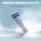 Child Sport Football Soccer Over Knee Kid Long Sock (White + Blue Stripe) A