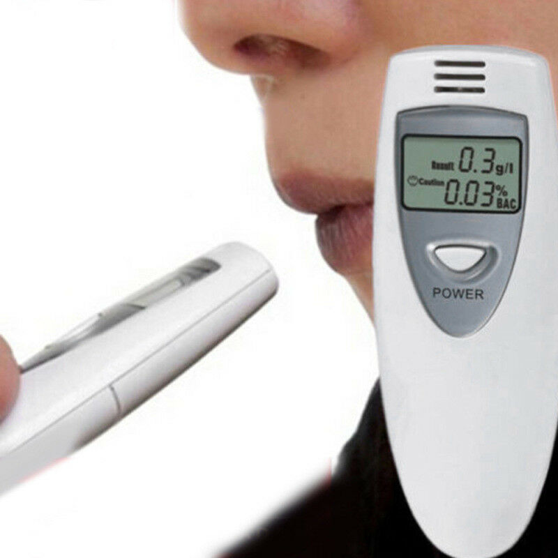 0.01% Digital LCD Police Breathalyzer Breath Alcohol Tester Analyzer Detector