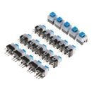 10PCS 7 x 7mm PCB Tact Tactile Push Button Switch Self Lock 6 Pin DIP Ew