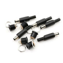 10x 5.5mm x 2.1mm Male DC Power Plug Connector Screw Lock Female Panel Socket  Z