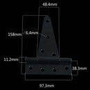 Tee Hinge Cabinet Shed Heavy Duty Iron Black Garden Door Gate Accessories