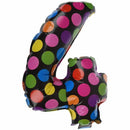 cartoon point number foil balloon for birthday Party Supplies Decoration ki