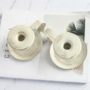 2pcs European Design Candle Holder Candlestick Pillar Candle Stand Decor - White