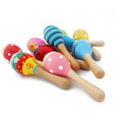 Baby Kids Sound Music Toddler Rattle Musical Wooden Colorful Toys Xmas 3C