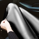 Solid Color Leggings Trousers Women Thin Pencil Pants Leather Nine Pants
