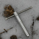 Outdoor Aluminum Ice Land Snow Nail Camping Awning Tent Ground Screw Peg Te