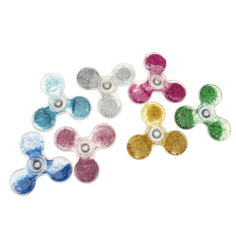 Quicksand Adults Decompression Tri Crystal Random Color Fingertip Gyro