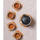6Pcs/ Drink Coasters Set For Kungfu Tea Accessories Round Tableware Placema P4T4