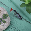 8g Simulation Lead Fishing Lure with Treble Hooks and A Single Hook