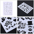 Bownot Hat Design Stencil Fondant Molds Cake Decorating Tools Baking Mould