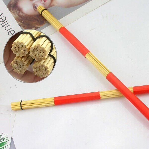 2 Pairs Drum Sticks Brushes Hot Rods Rute Jazz Drumsticks Practical Drumsti