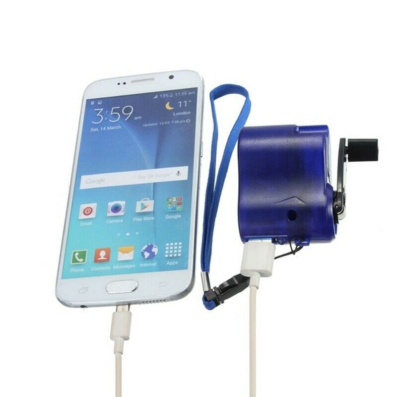 USB Emergency Hand Cranking Dynamo for Universal charger Travel Charger Gad O8K1
