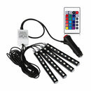 New 9 LED RGB 16 Color Interior Car Under Dash Foot Floor Seats Accent Lighting