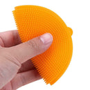 Silicone Dish Washing Brush Kitchen Pot Pan Bowl Cleaning Tools (Orange) A
