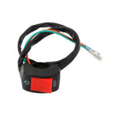 For Motorcycle Modified Handlebar Red Switch LED Headlight Seat Switch D ROW