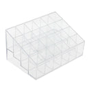 24 Stand Trapezoid  Clear Lipstick Makeup Cosmetic Holder Storage Display Stand