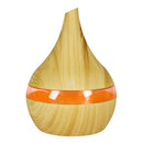 300ml Mist Humidifier Low Noise Diffuer w/ LED Light Antislip Wood