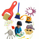 5pcs/Set Graffiti Painting Sponge Brush Seal Kids Art Drawing Toys Supplies