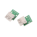 2pcs Hot Female Type A USB For 2.54MM PCB Board DIP Adapter  ~ï¼ˆ