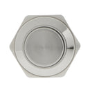 Waterproof Metal Momentary Push Button Switch, High Flush Reactable Screw